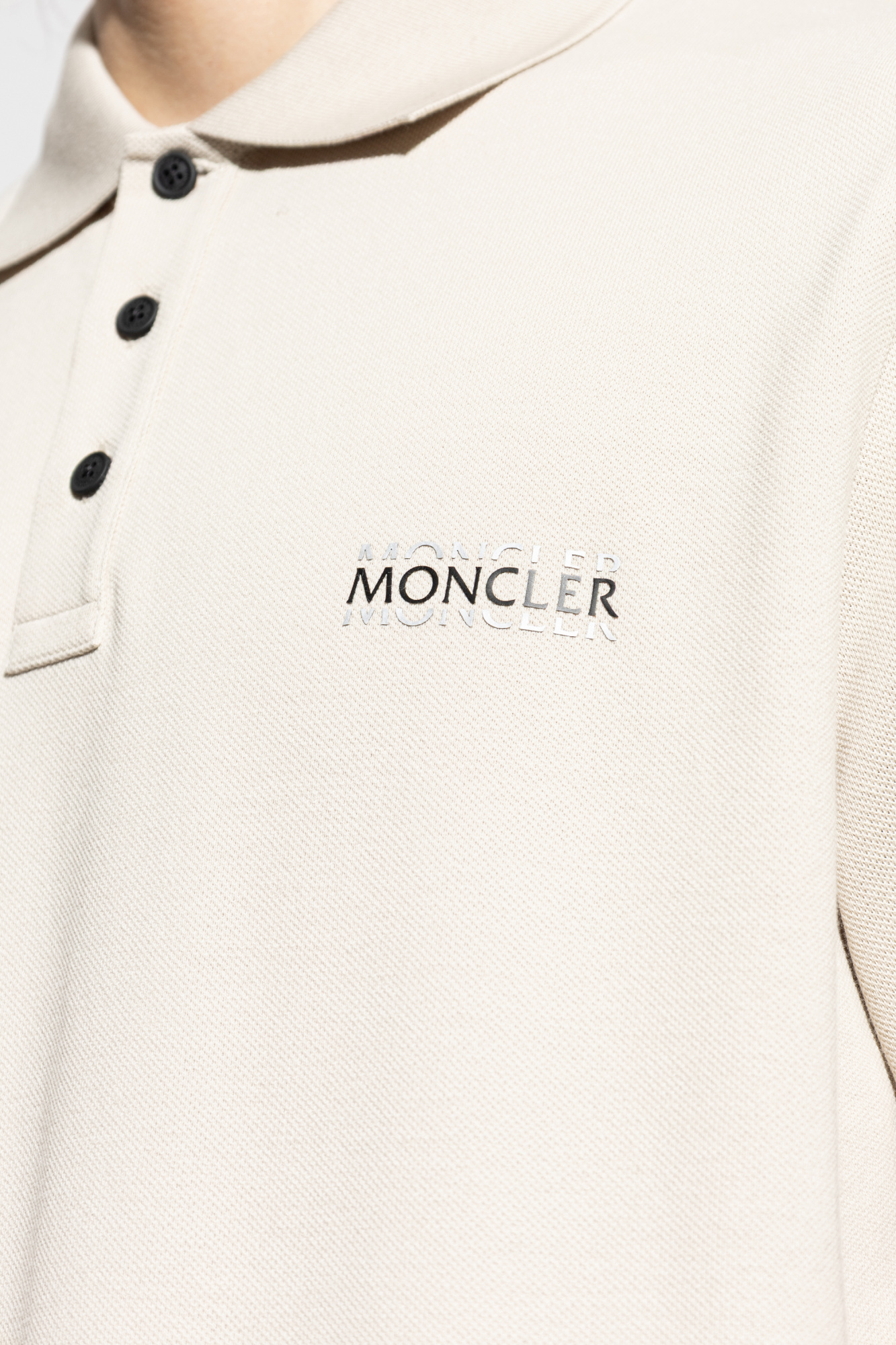 Moncler Polo with printed logo | Men's | Vitkac